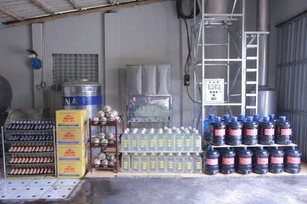 Cơ sở sản xuất rượu dừa bến tre